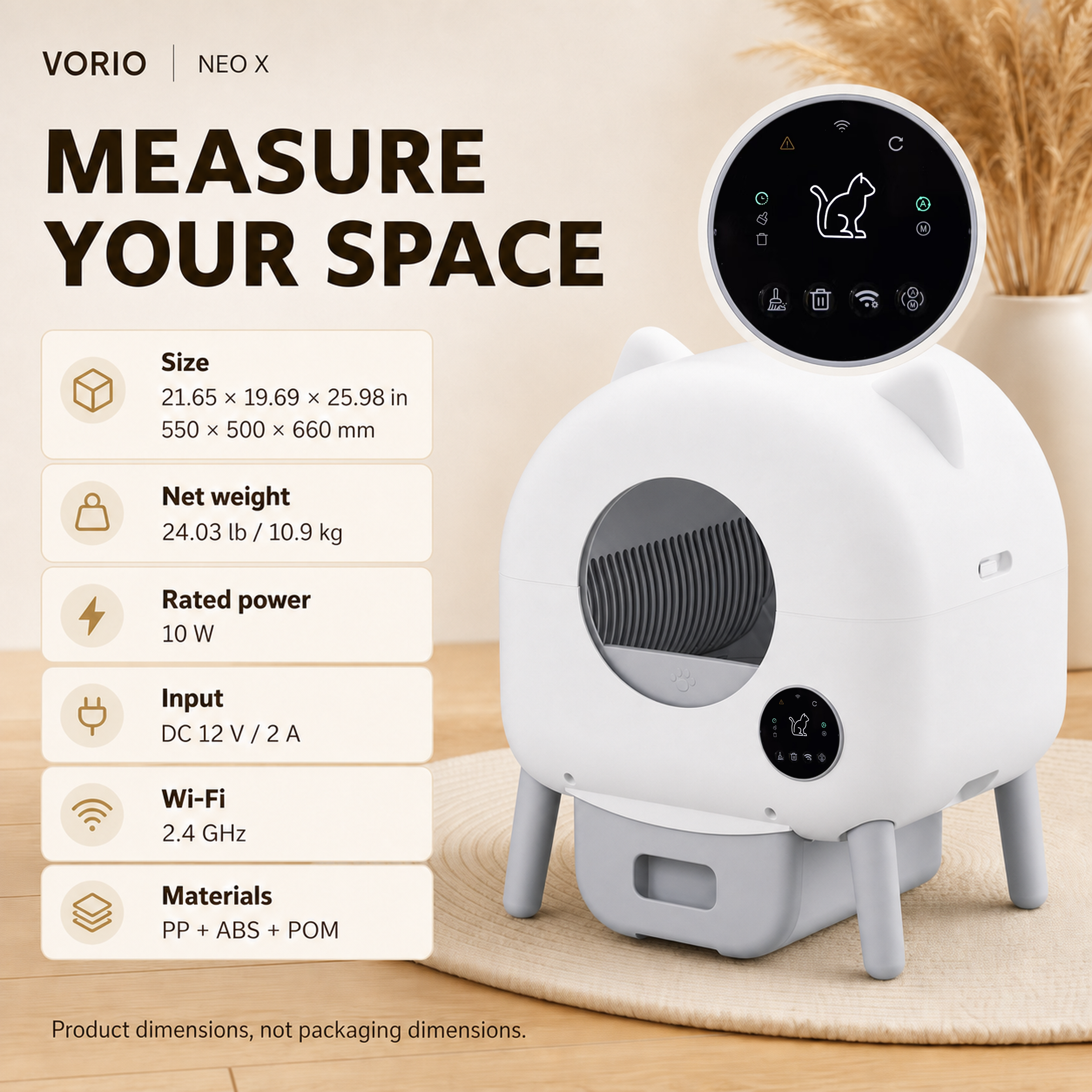 NEO X size specifications